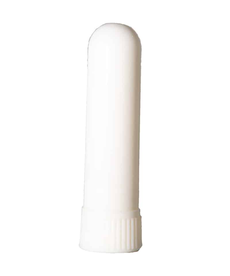 Inhalateur en plastique blanc - Herboristerie du Valmont